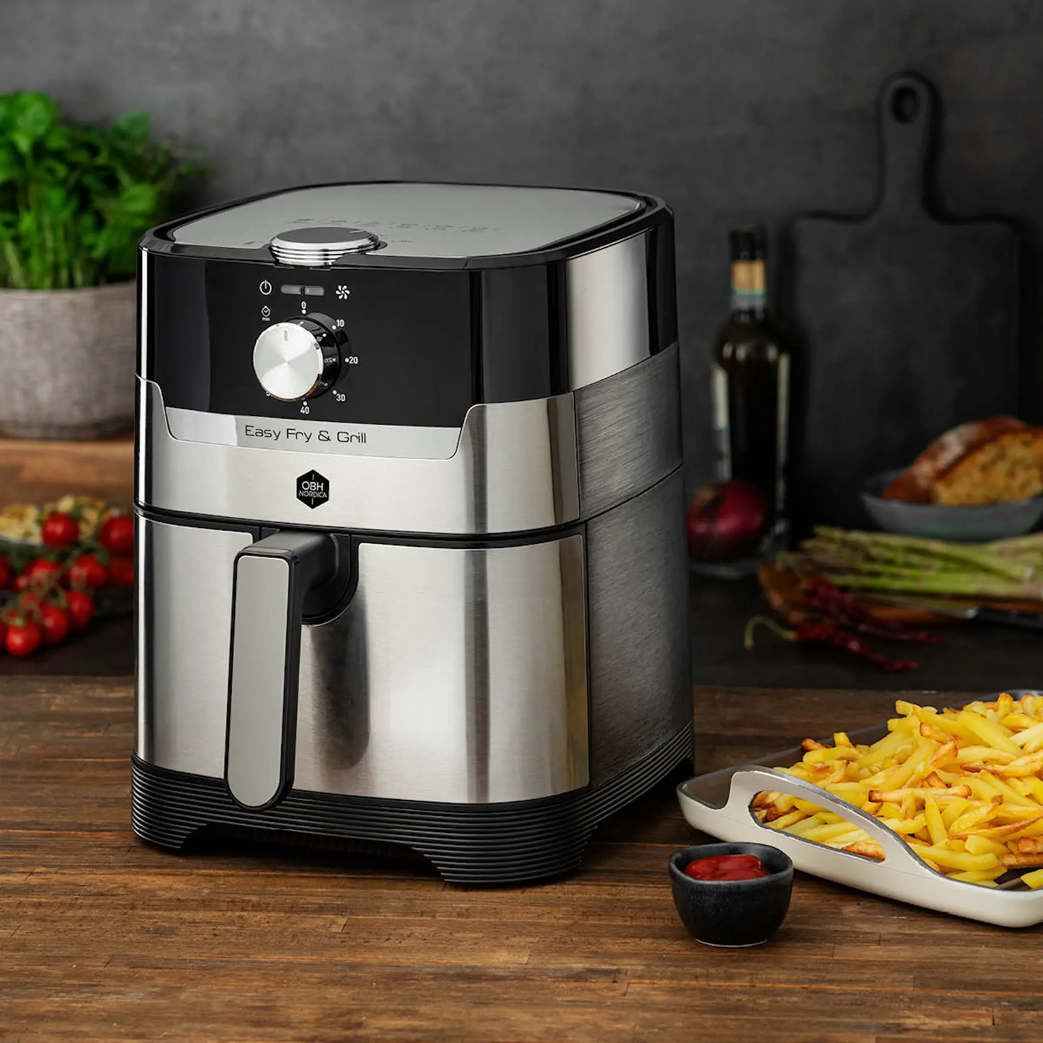 OBH Nordica Easy Fryer classic+ 2In1 Silver