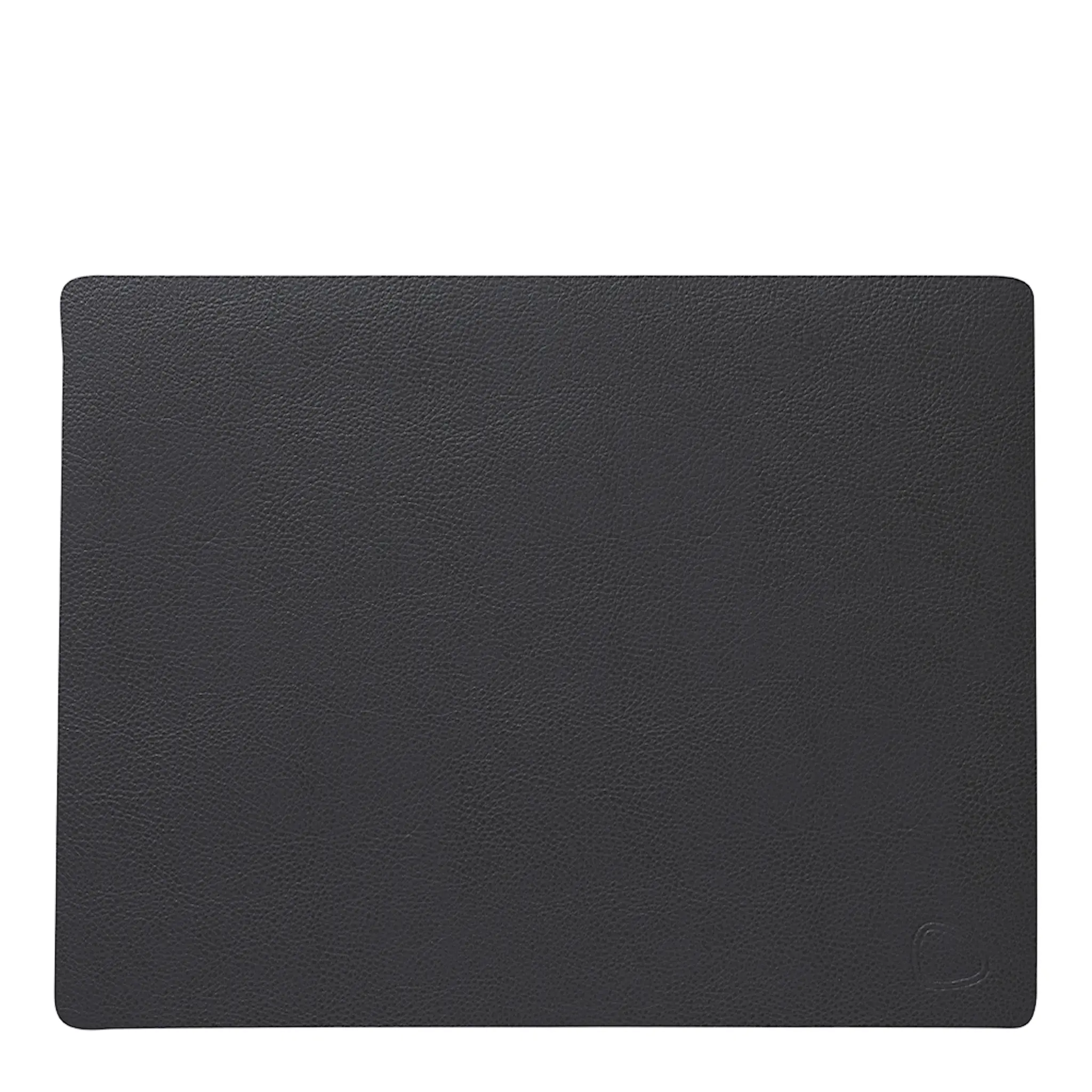 LIND DNA Leather Serene Rectangle Bordstablett 26x34 cm Anthracite