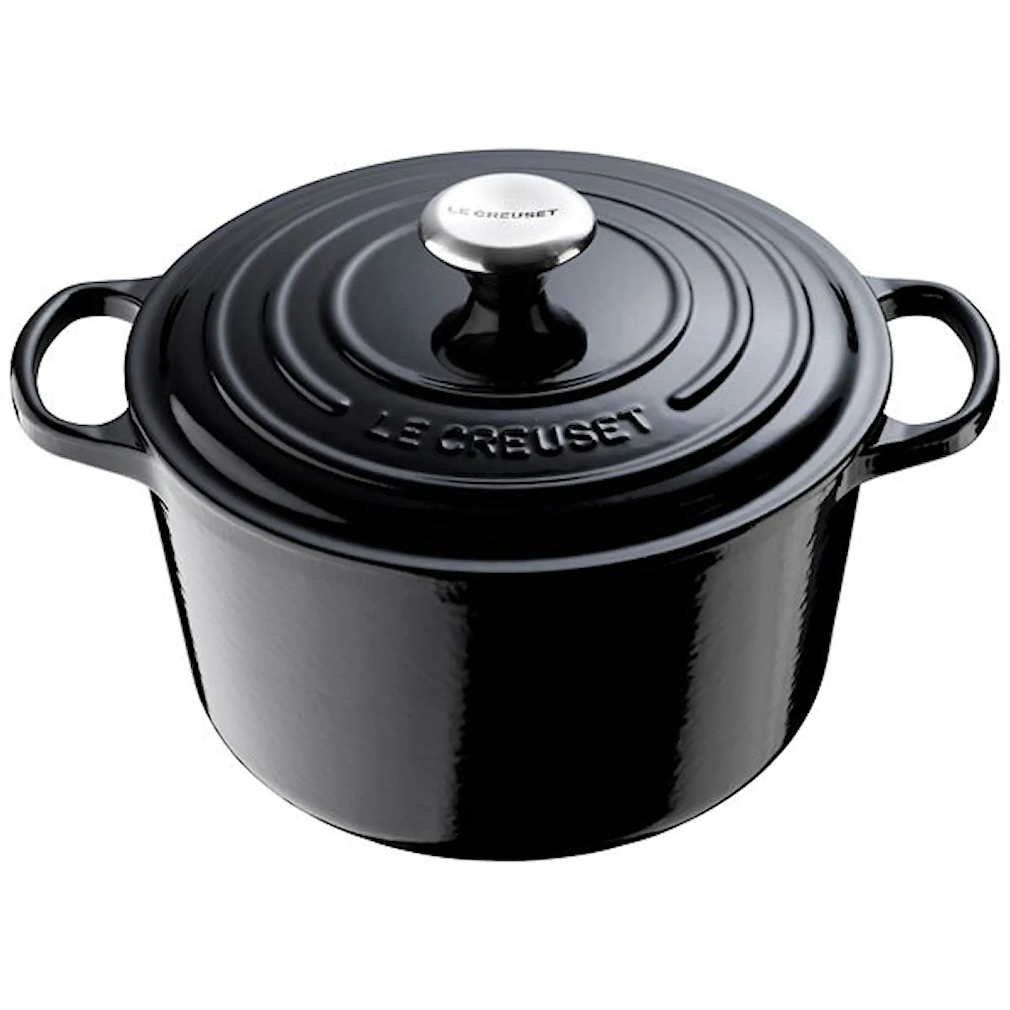 Le Creuset Signature Gjutjärnsgryta rund 26 cm 6,3 L black