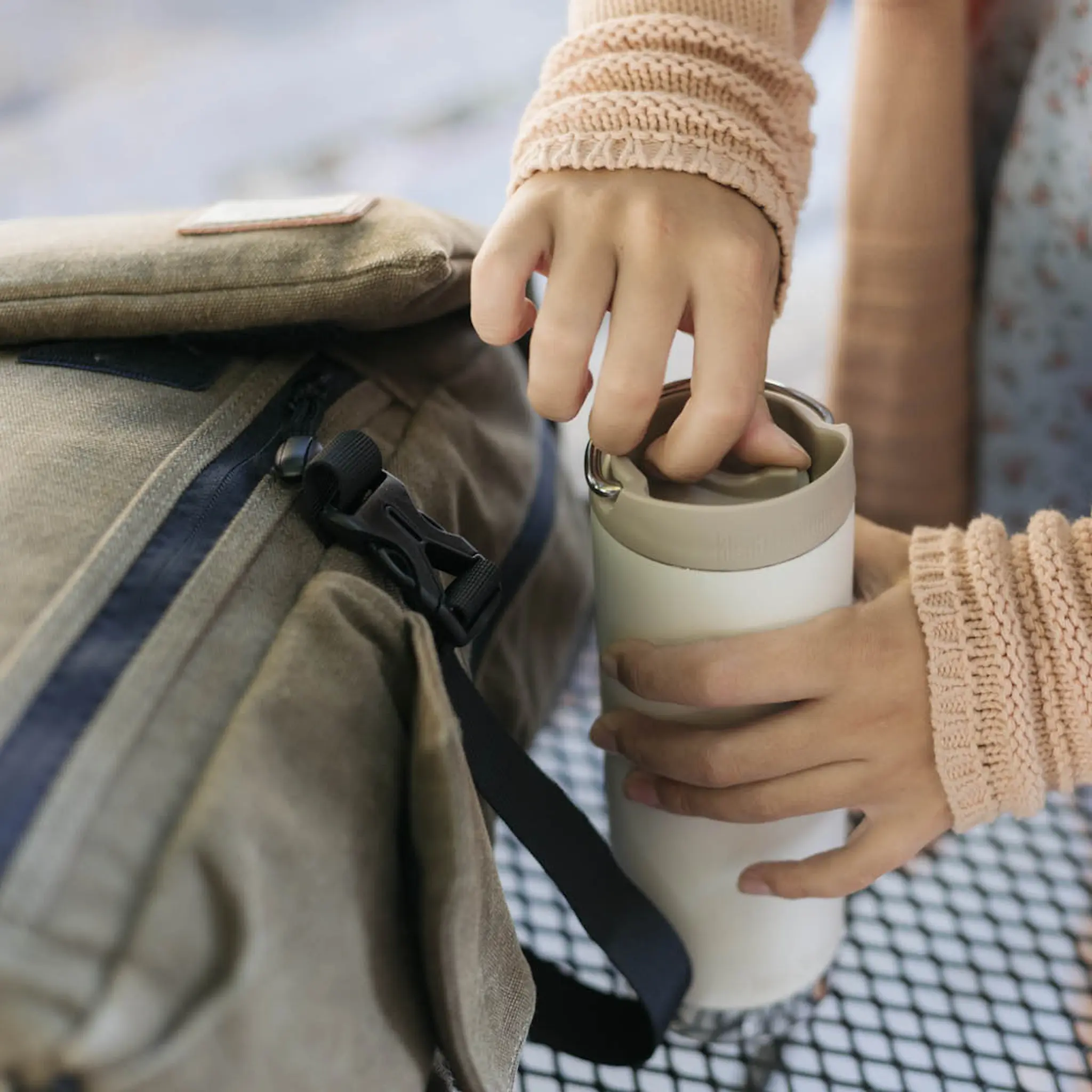 Klean Kanteen TKWide termosmugg 47 cl med cafélock Tofu
