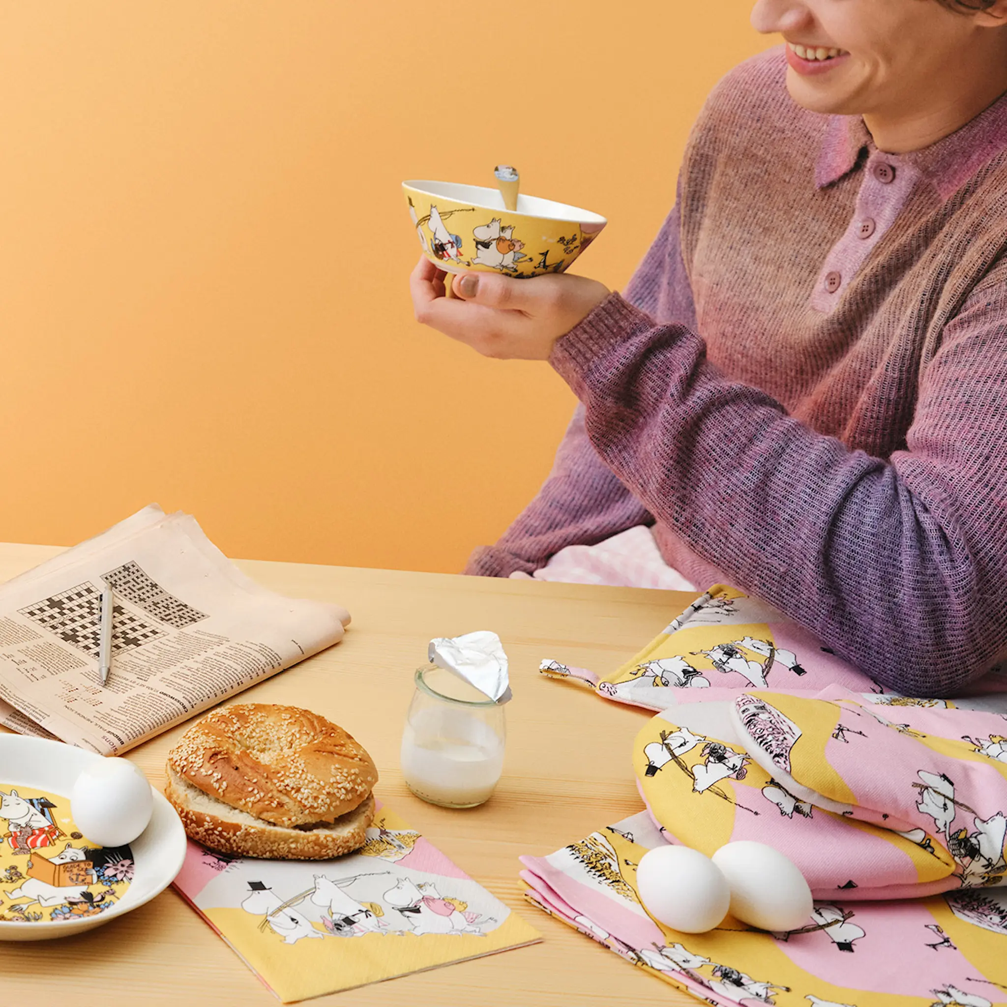 Moomin Arabia Mumin grytlapp set 22x22 cm Familjemys