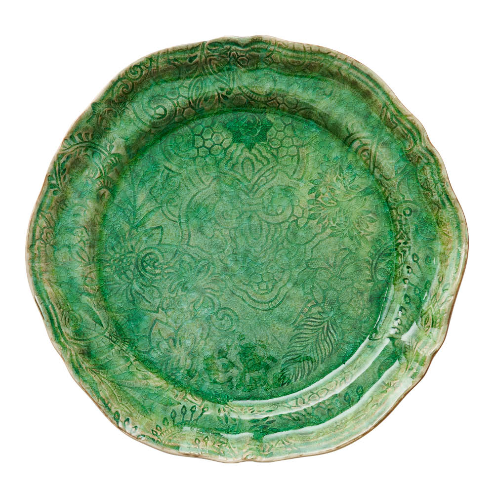 Sthål Arabesque tallrik 28 cm seaweed grön