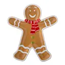 Ginnie serveringsfat 18x16 cm pepparkaksgubbe