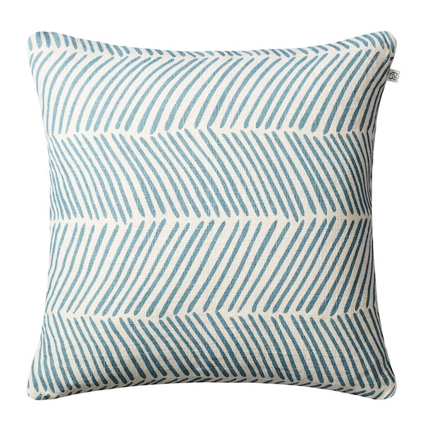 Rama kuddfodral linne 50x50 cm Off White/Heaven Blue