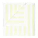 Arto badhandduk 140x70 cm vit/gul bredrandig