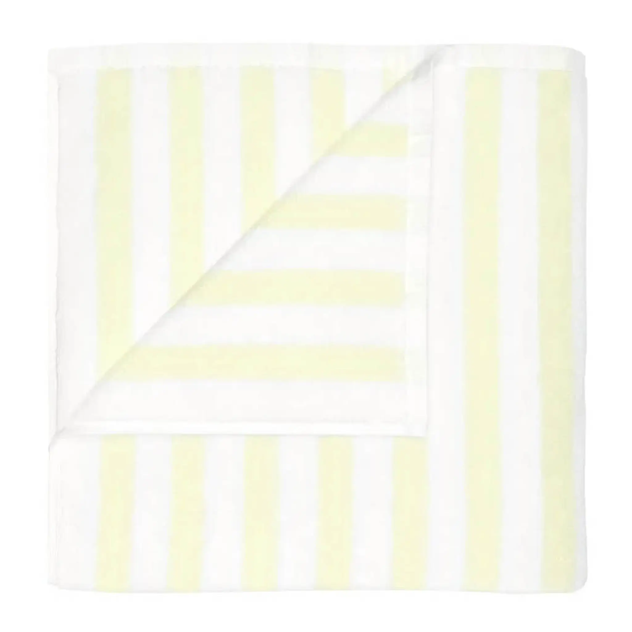 Blomus Arto badhandduk 140x70 cm vit/gul bredrandig
