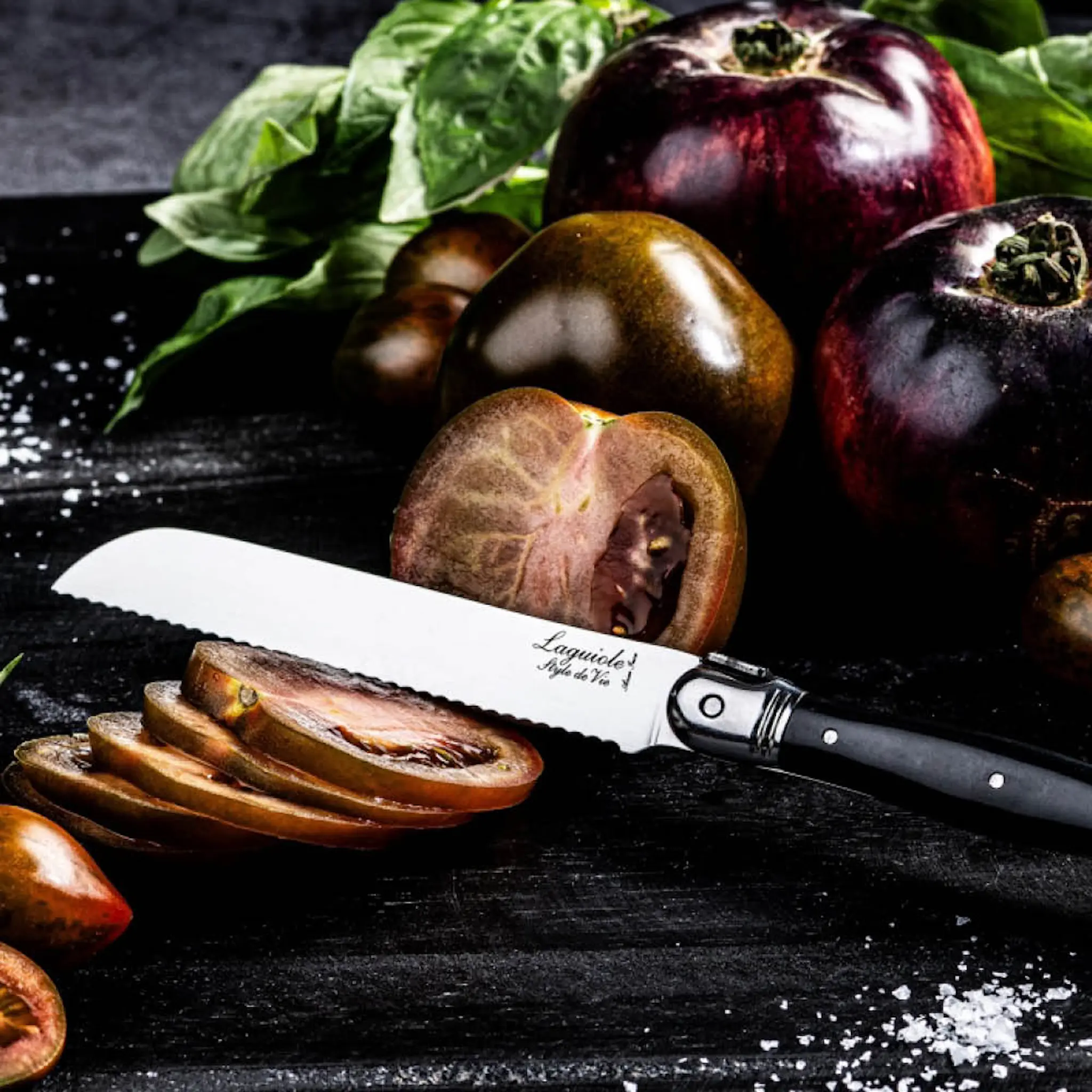 Laguiole Style de Vie Knivset 3 delar svart