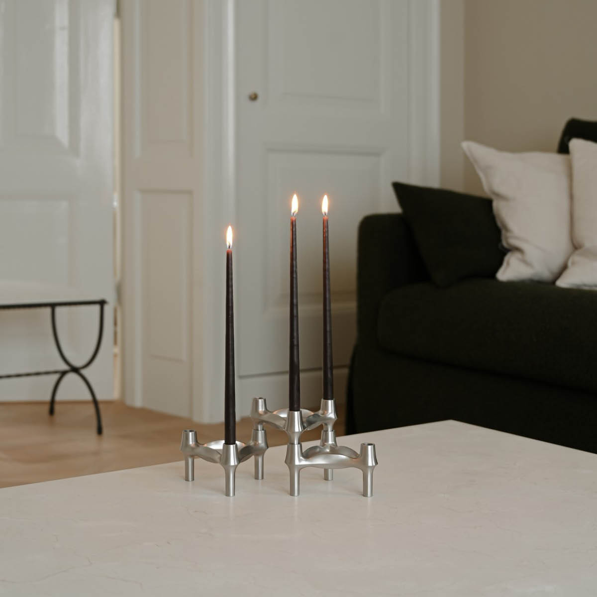 Stoff Nagel Stoff Nagel BMF ljusstake 1-pack Borstad krom