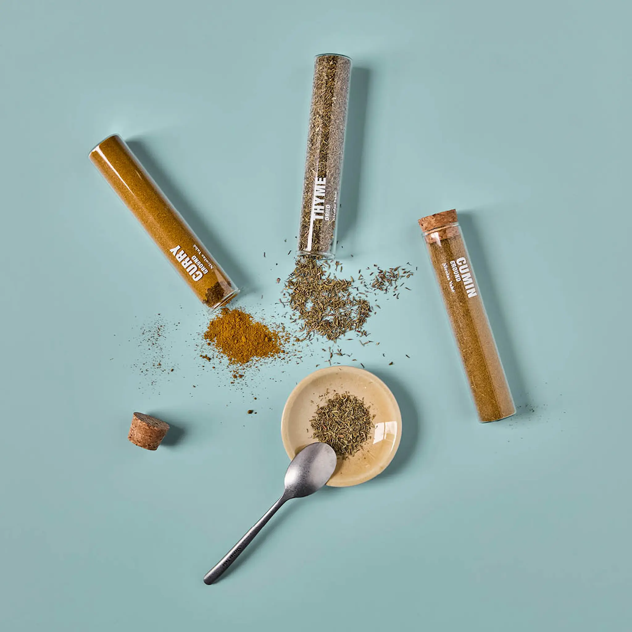 Nicolas Vahé Kryddset 43 g curry, timjan, spiskummin