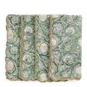 Scallop Tangier Pomegranate servetter 50x50 cm 4-pack grön