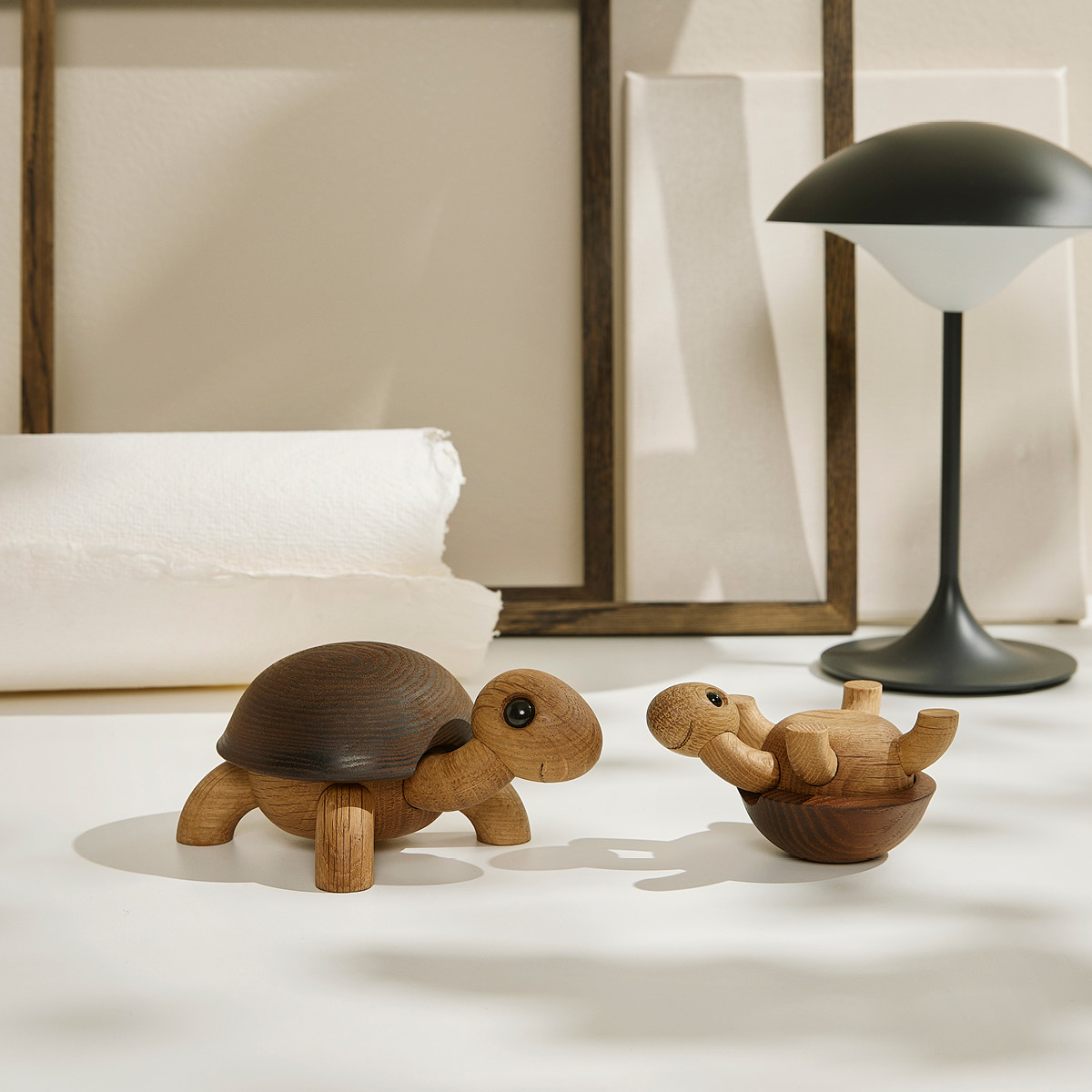 Spring Copenhagen Slowy trädekoration sköldpadda 7 cm ek