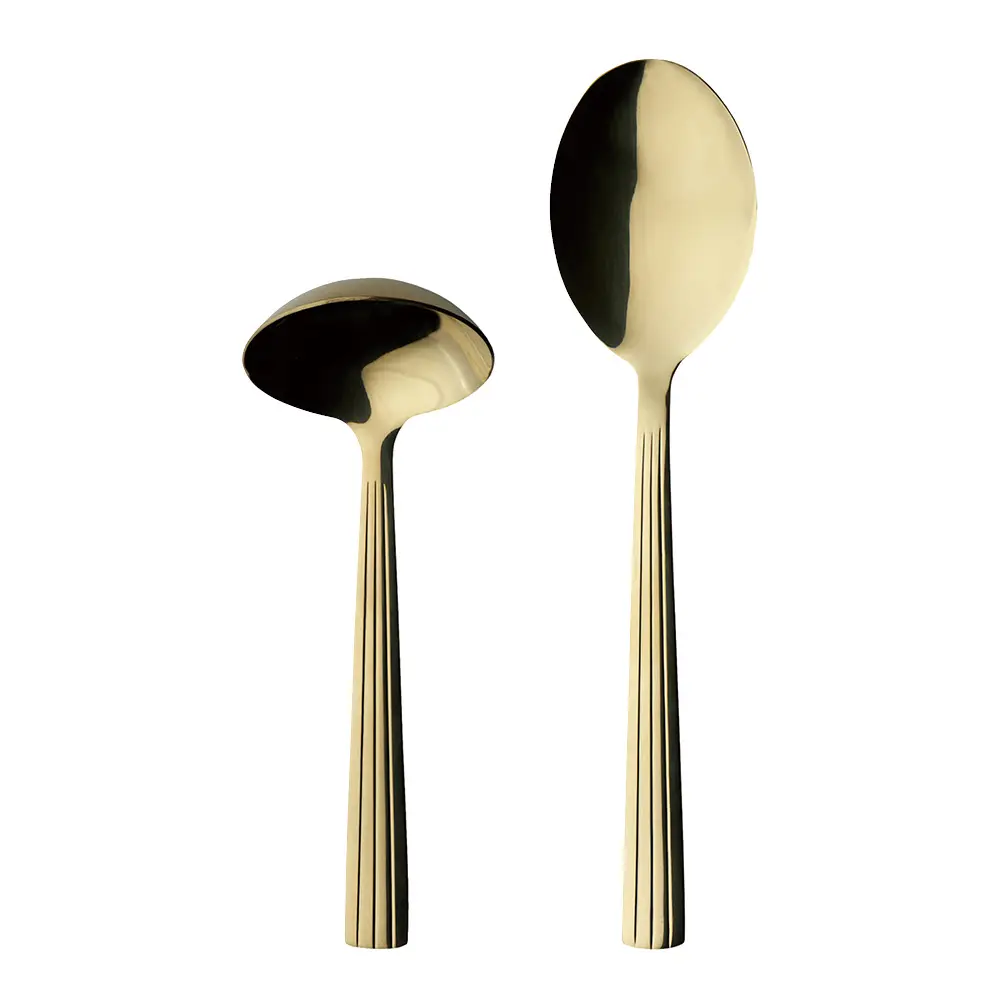 Raw Cutlery Kastikelusikka 2 osaa Champagne Gold