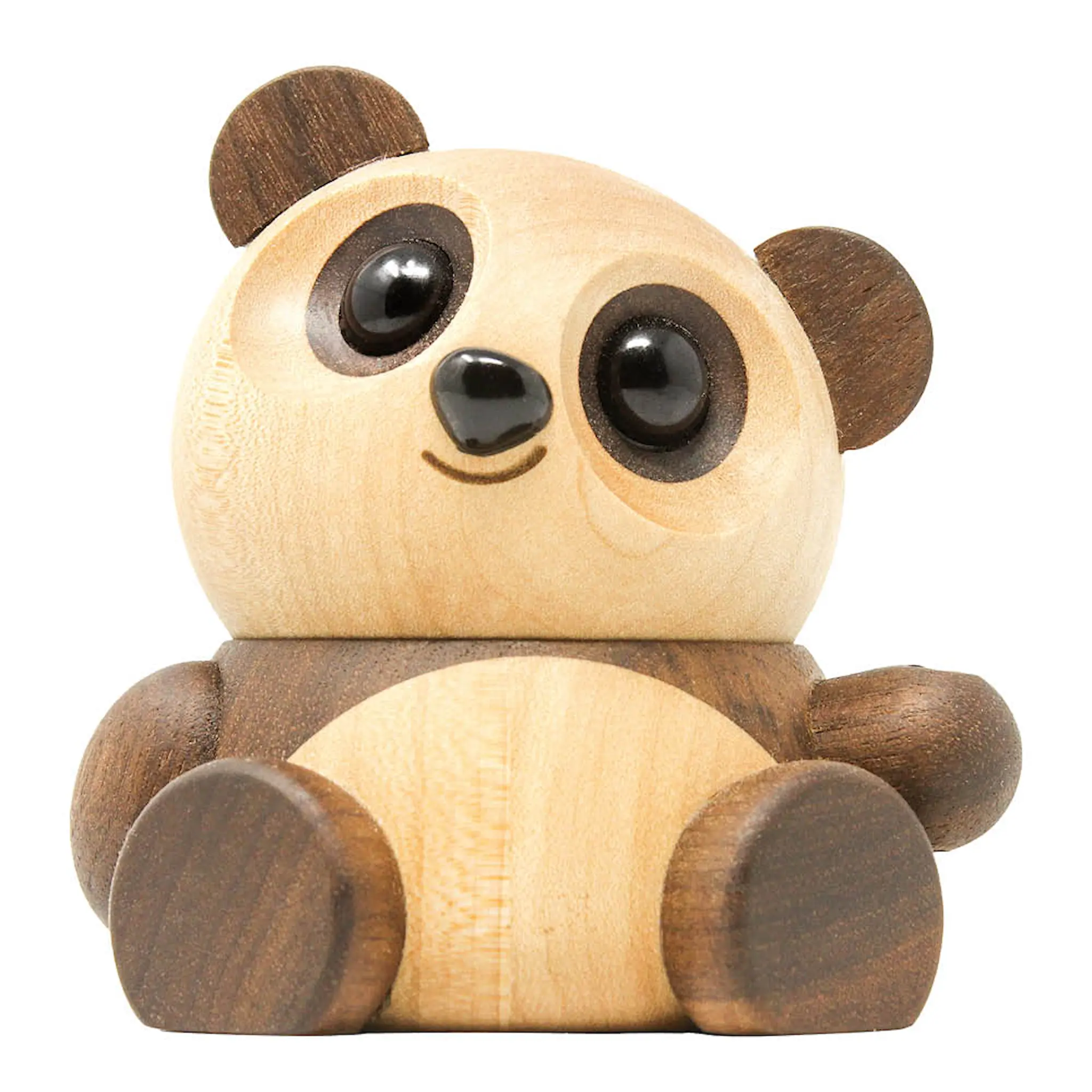 FableWood Chi Chi panda träfigur 8 cm valnöt/lönn