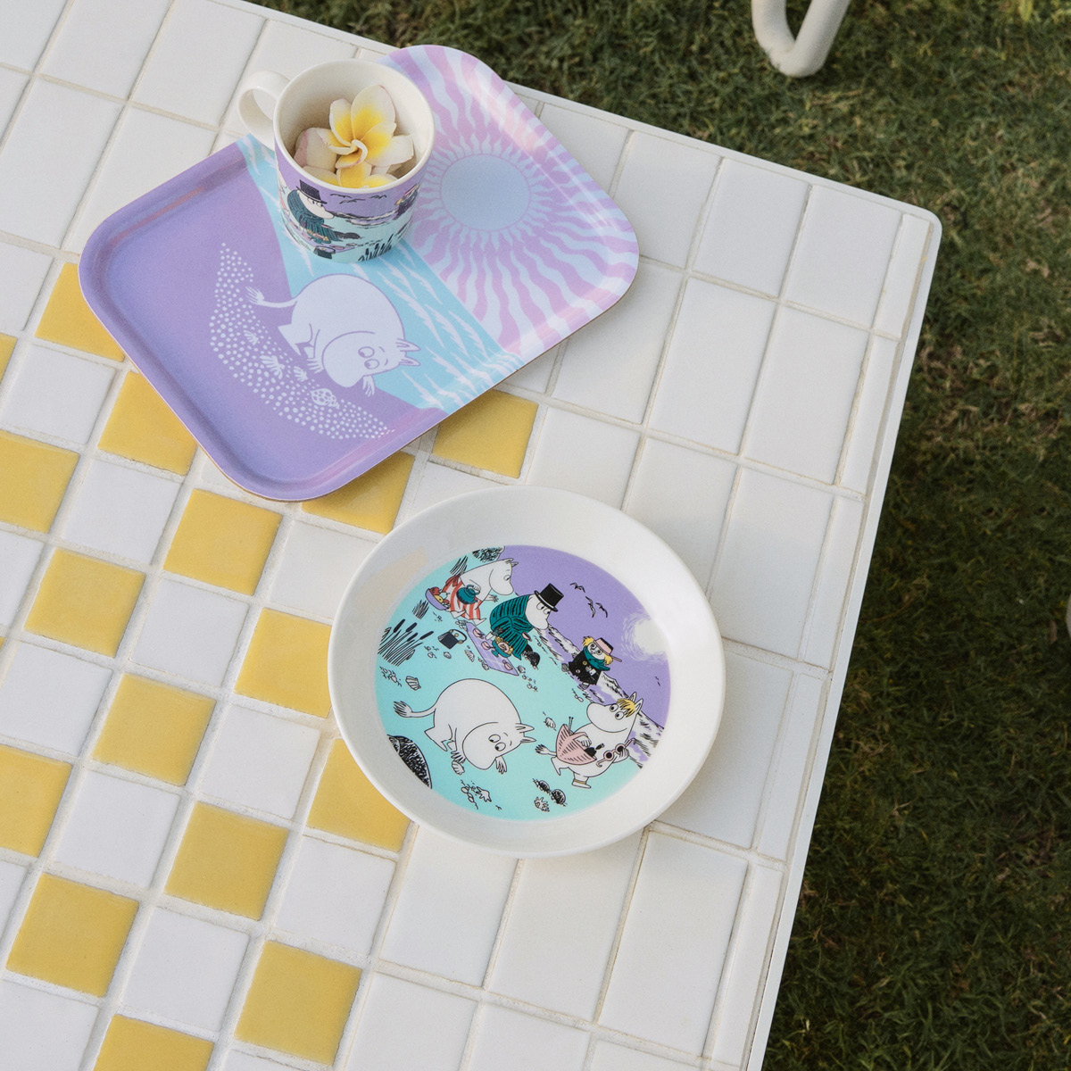 Moomin Arabia Mummi asjett 19 cm Stranddag