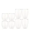 Pavina Glas dubbelväggad 25 cl + 35 cl 8-pack