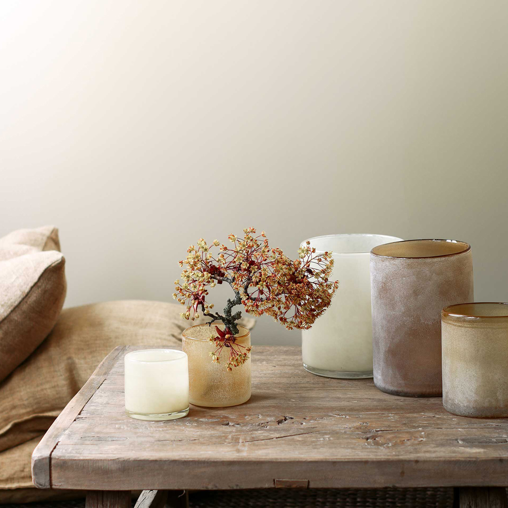 Tell Me More Frost lyslykt 9x9 cm amber