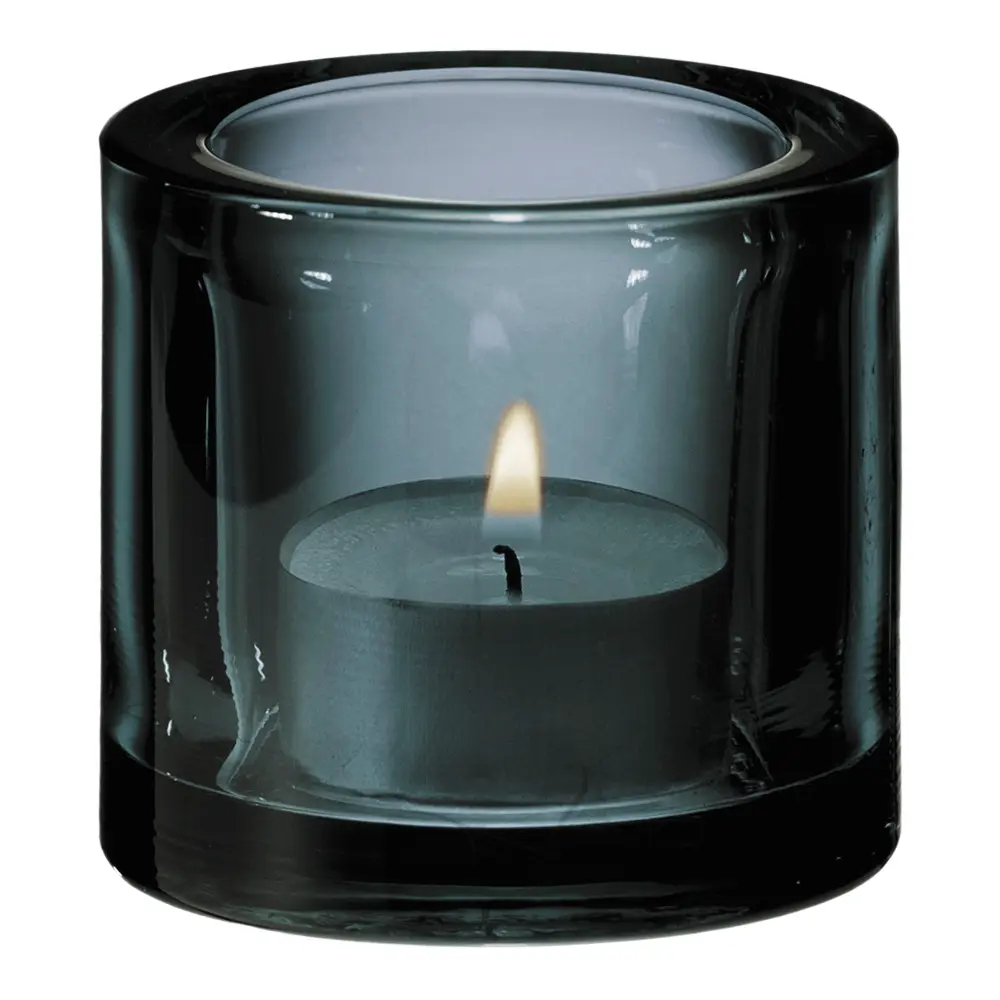 Kivi Kynttilälyhty 6 cm Harmaa