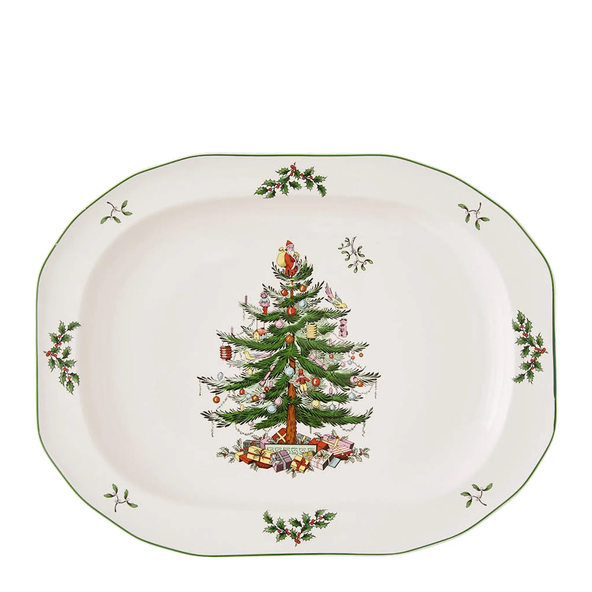 Spode Christmas Tree serveringsfat ovalt 35 cm