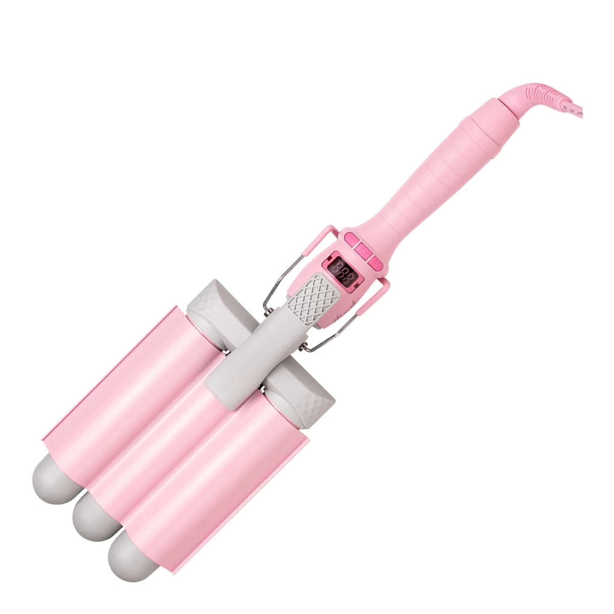 Mermade Pro Waver vågtång trippel 32 mm rosa