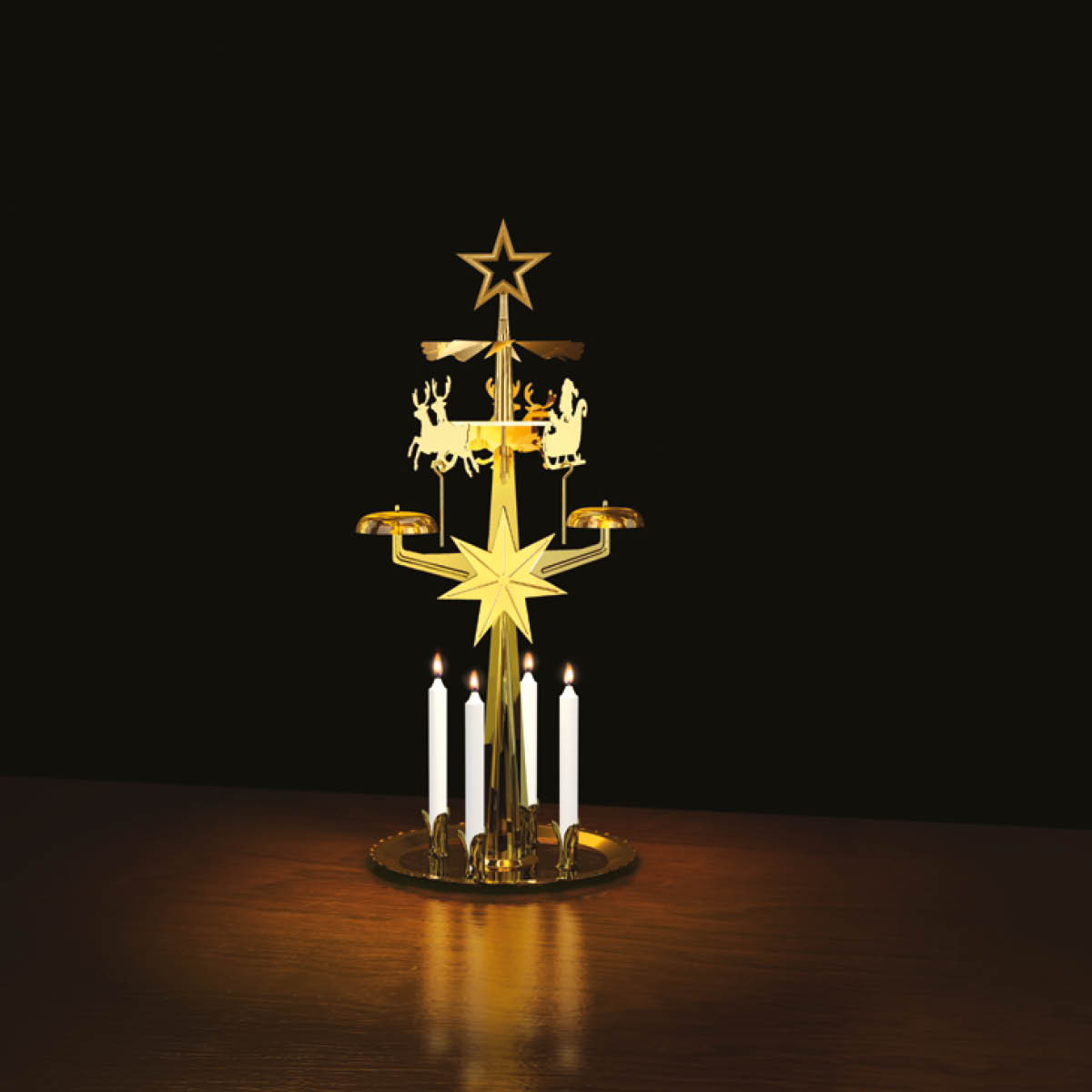 Dala Industrier Änglaspel julspel 28 cm mässing