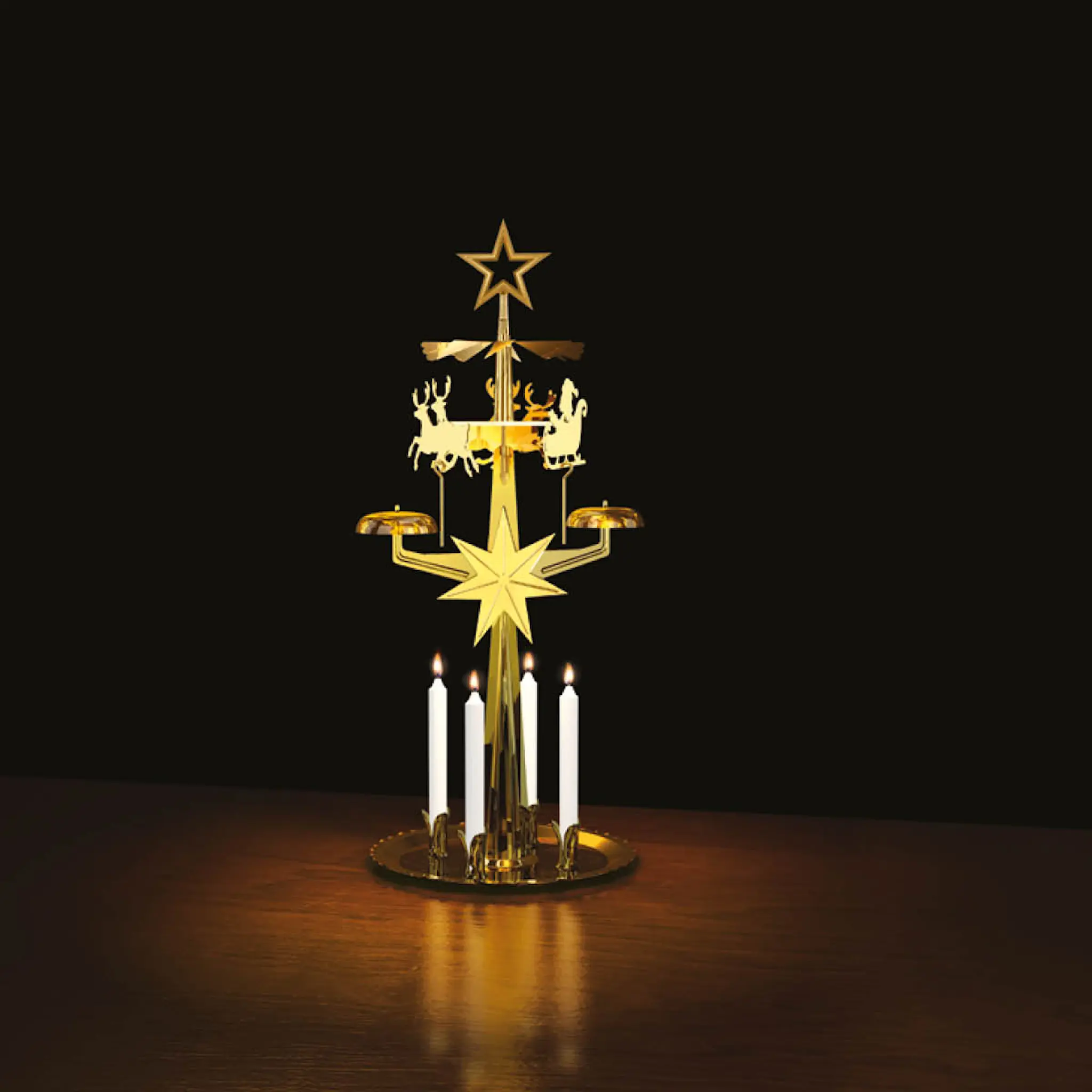 Dala Industrier Änglaspel julspel 28 cm mässing