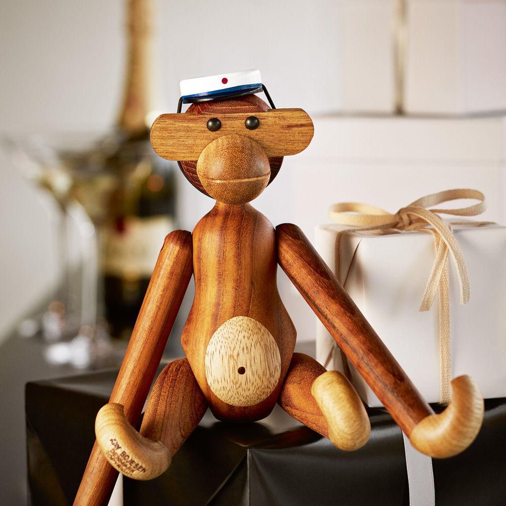 Kay Bojesen Denmark Studentmössa till Apa 20 cm Blå