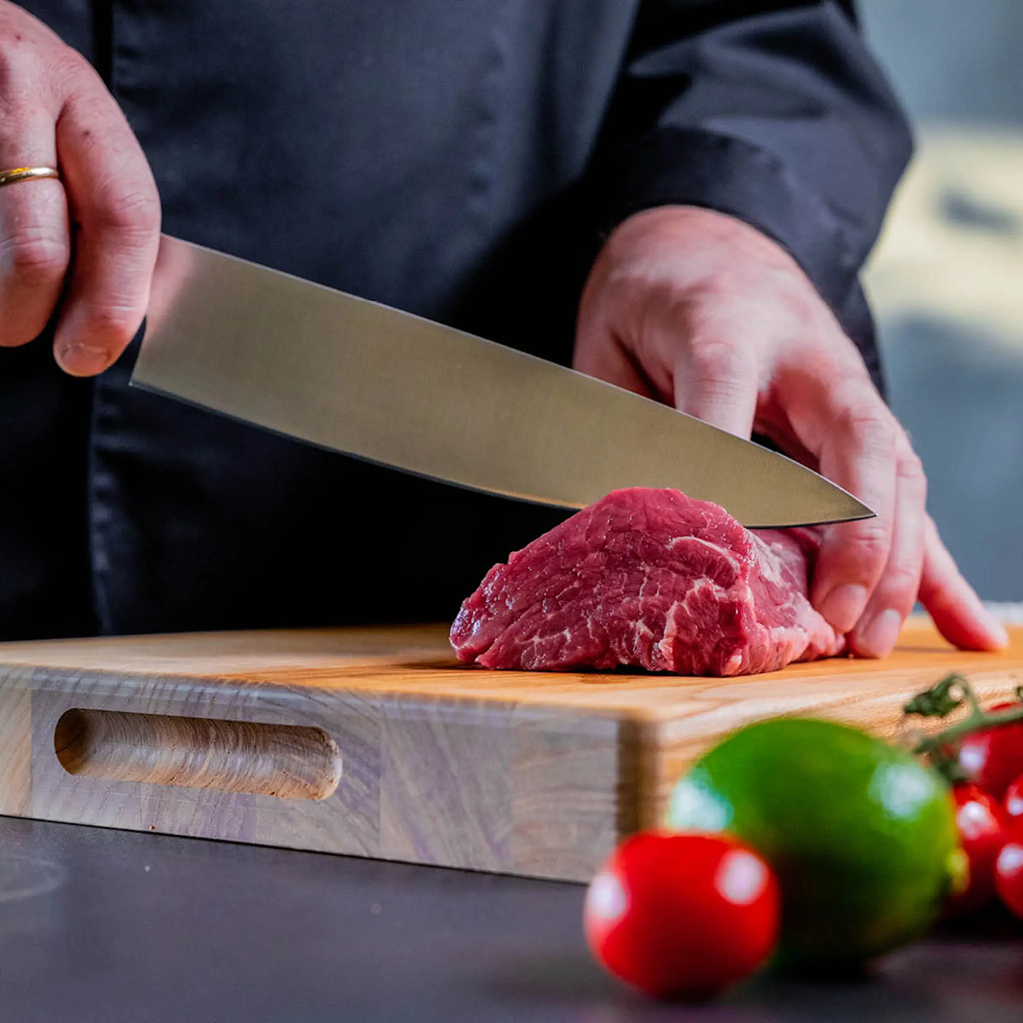 Brusletto Kockkniv 22 cm Svart
