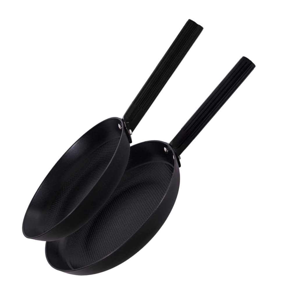 Vargen & Thor Aska DUO Valurautapannu 24+28 cm Musta