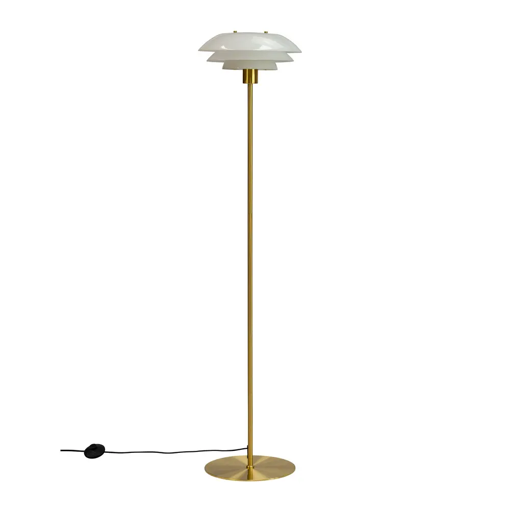 DL31 Lattiavalaisin 133 cm Opaali/Messinki
