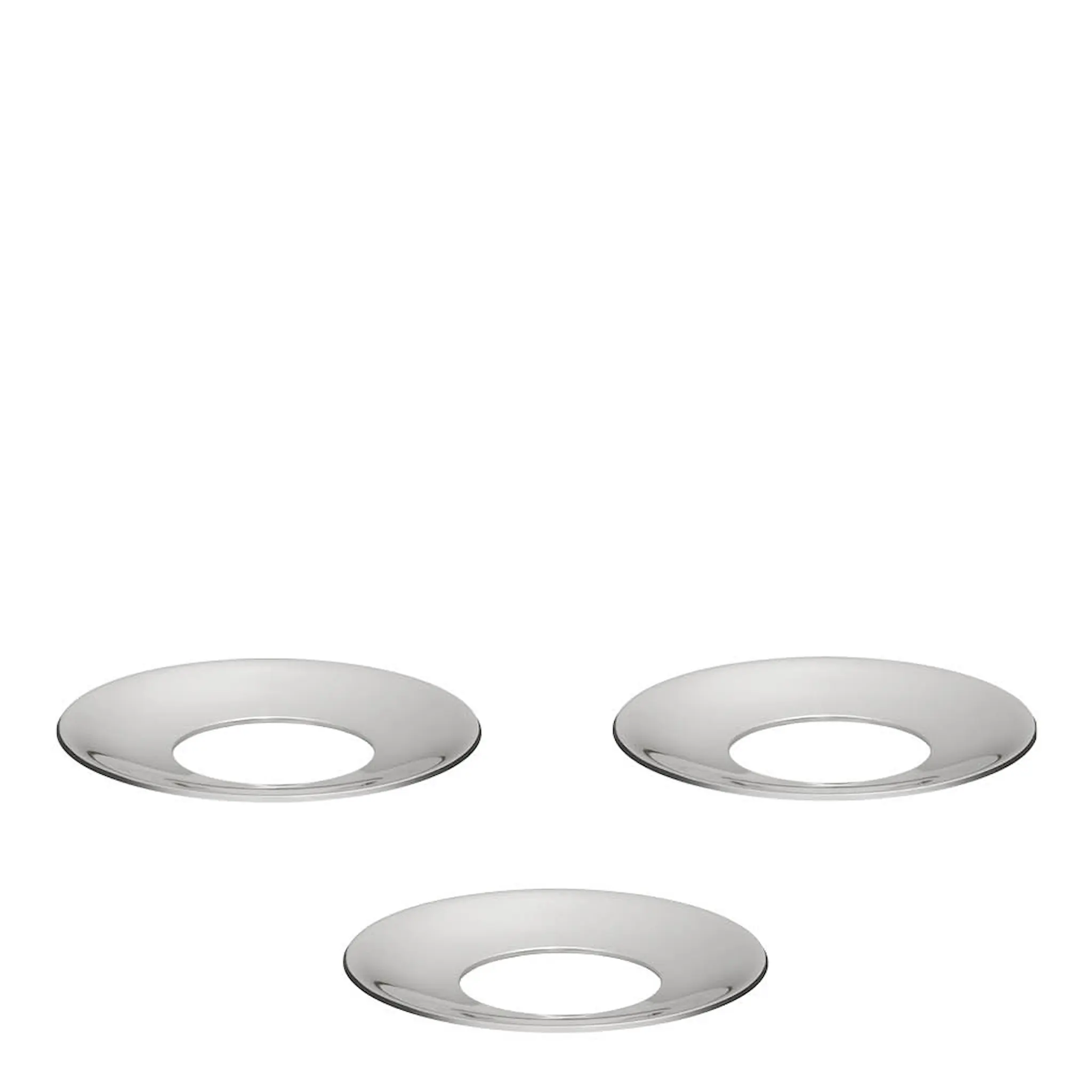 Stoff Nagel Ljusmanschett 3-pack krom