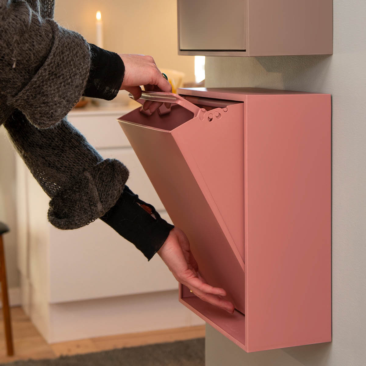 ReCollector Recycling Lajittelulaatikko 30x15x40 cm Ash Rose