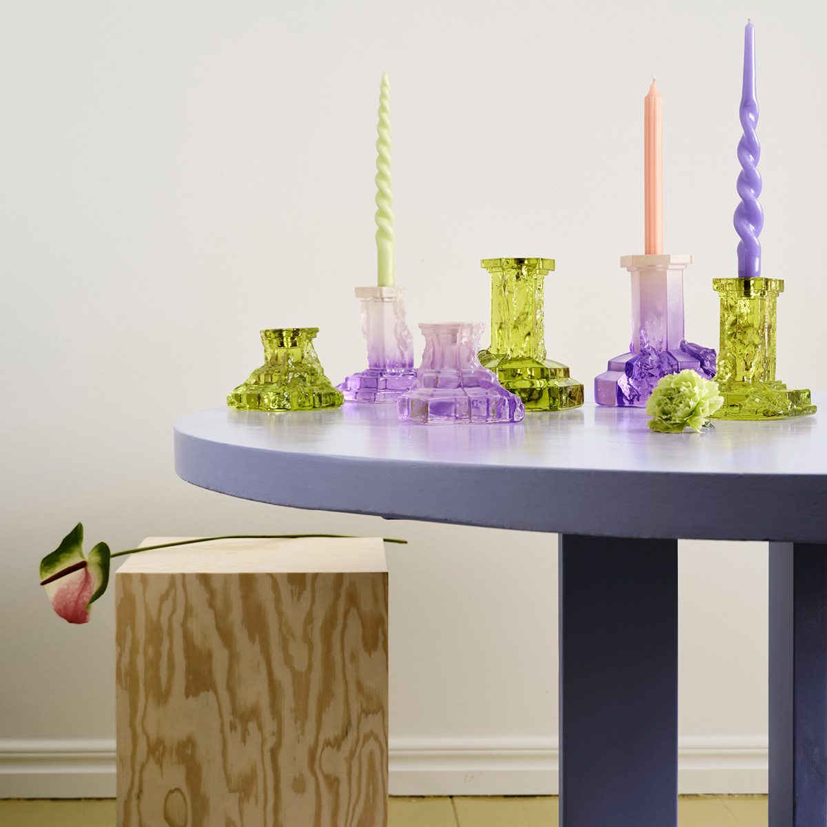 Kosta Boda Rocky Baroque Ljusstake Kryptonit 15 cm