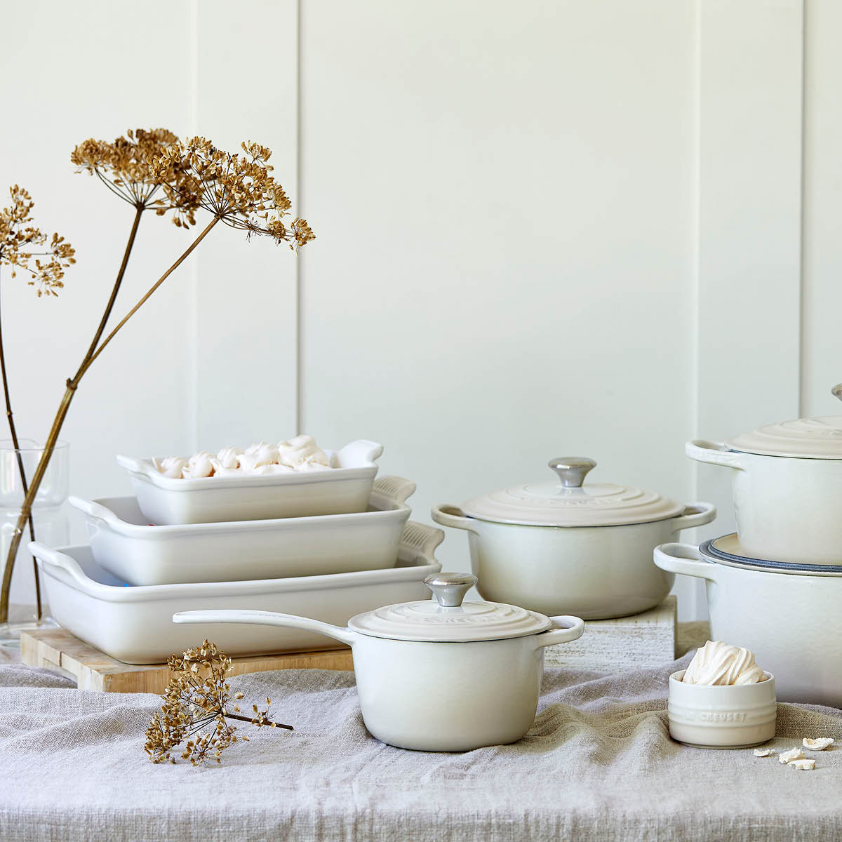 Le Creuset Heritage Uunivuoka 19 cm Meringue