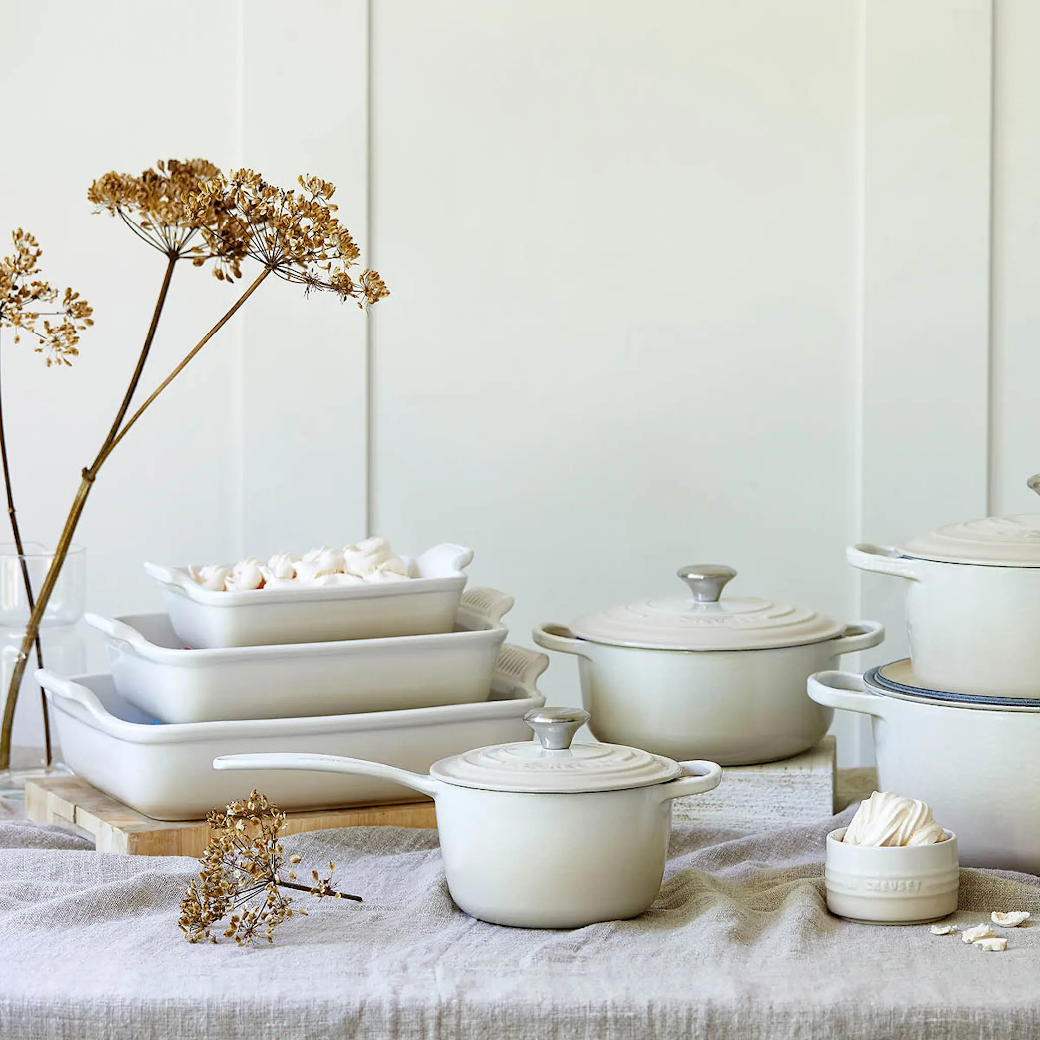 Le Creuset Heritage Uunivuoka 19 cm Meringue