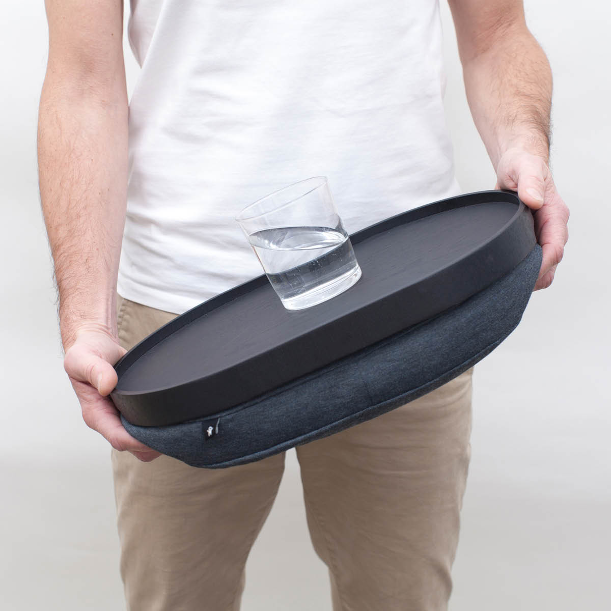 Bosign CurveLine knäbricka anti-slip 39x26 cm svart/grå