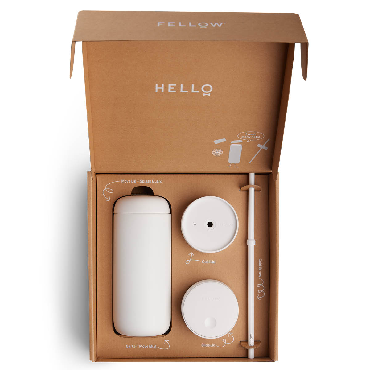 Fellow Carter Muggset To Go 475 ml Vit