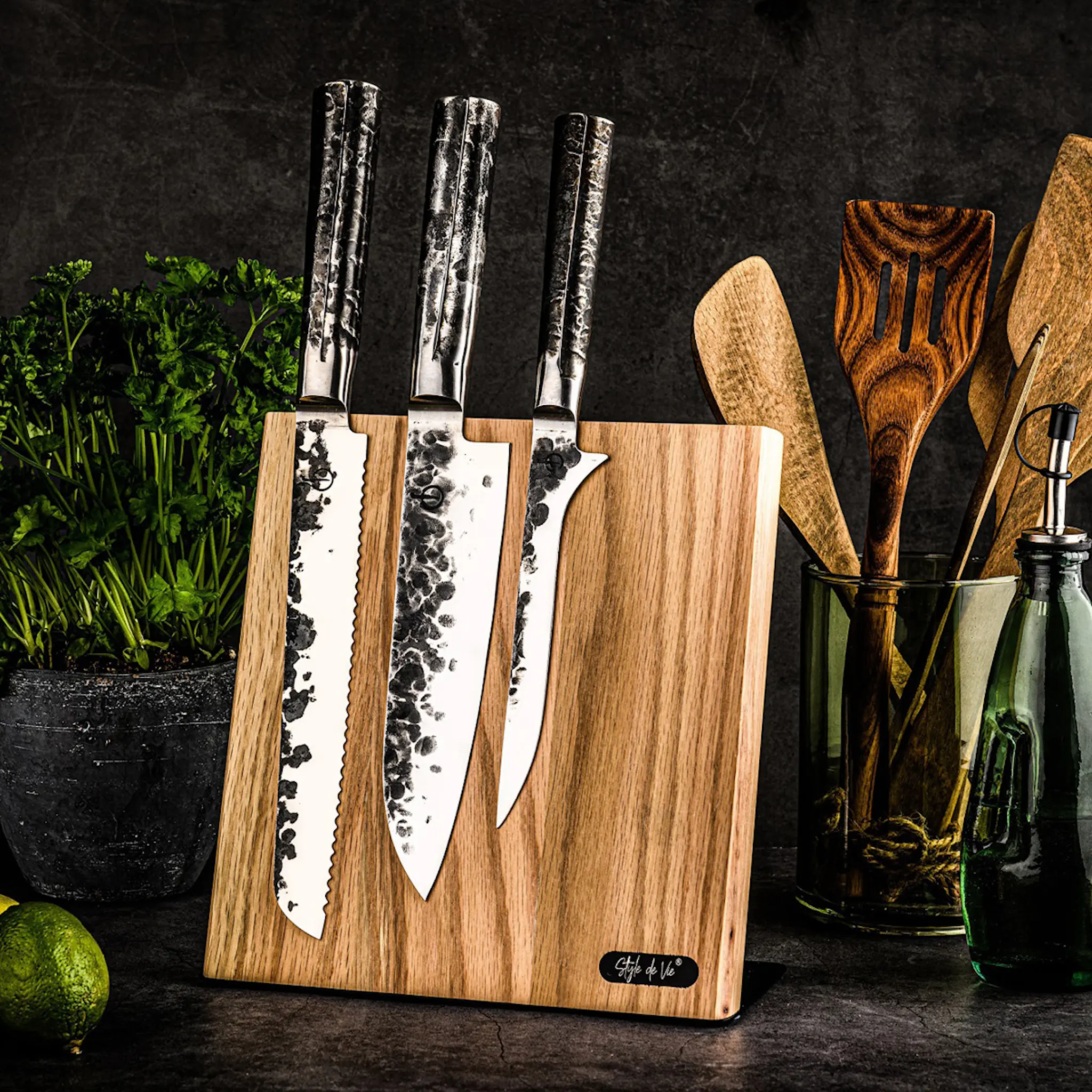 Style De Vie Knivblock magnetiskt 22 cm Ek