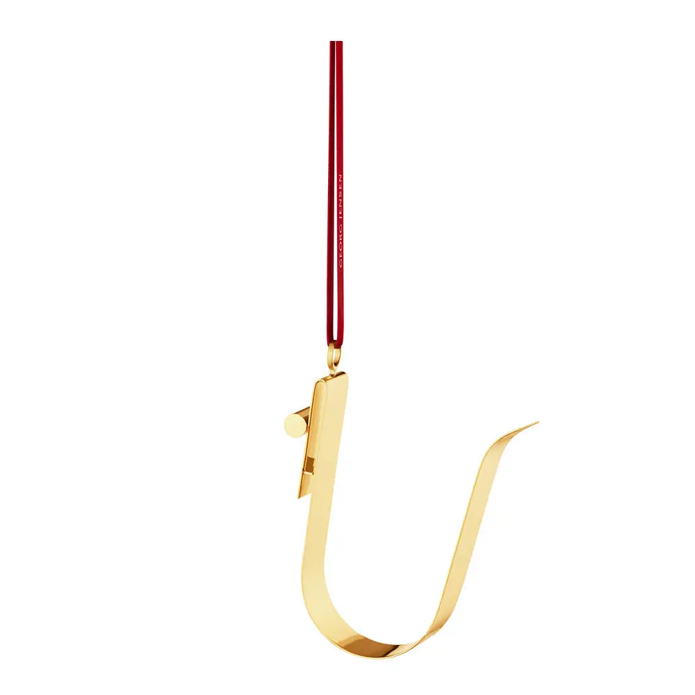 Ornament pyntebokstav U gull