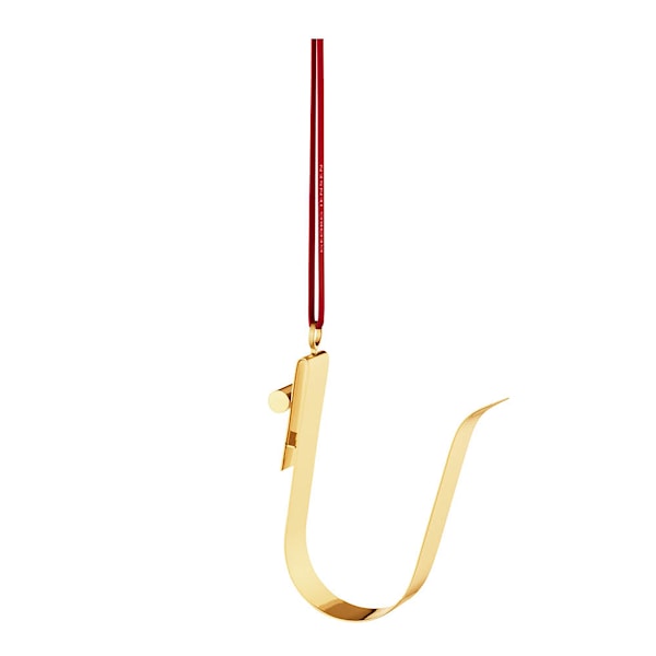 Ornament prydnadsbokstav U guld