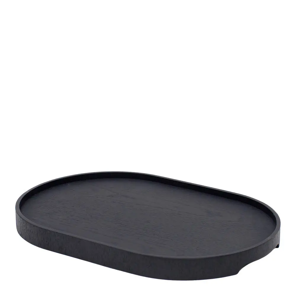 CurveLine Tarjotin anti-slip 39x26 cm Musta
