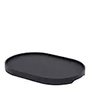 CurveLine serveringsbricka anti-slip 39x26 cm svart