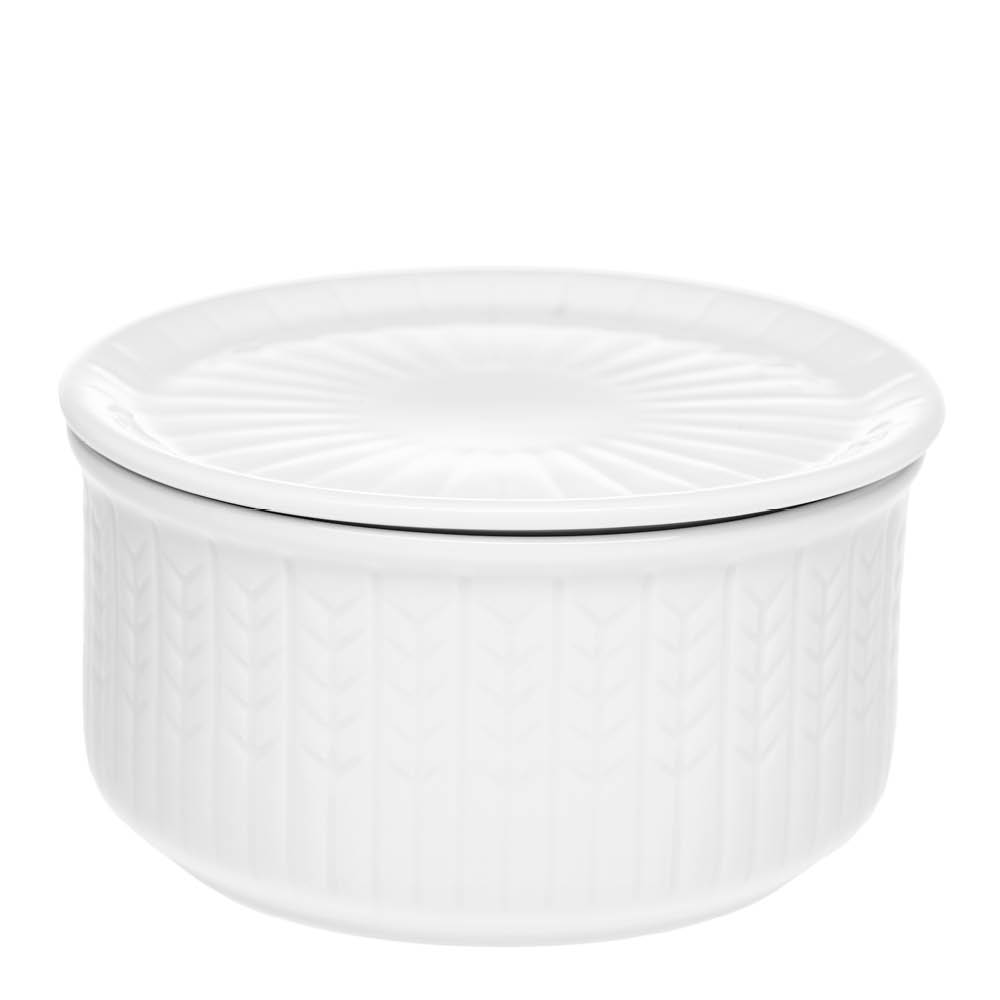 Rörstrand Swedish Grace lav krukke S 0,3L snø/hvit