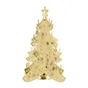 Istind dekoration 9x12 cm Julgran guld