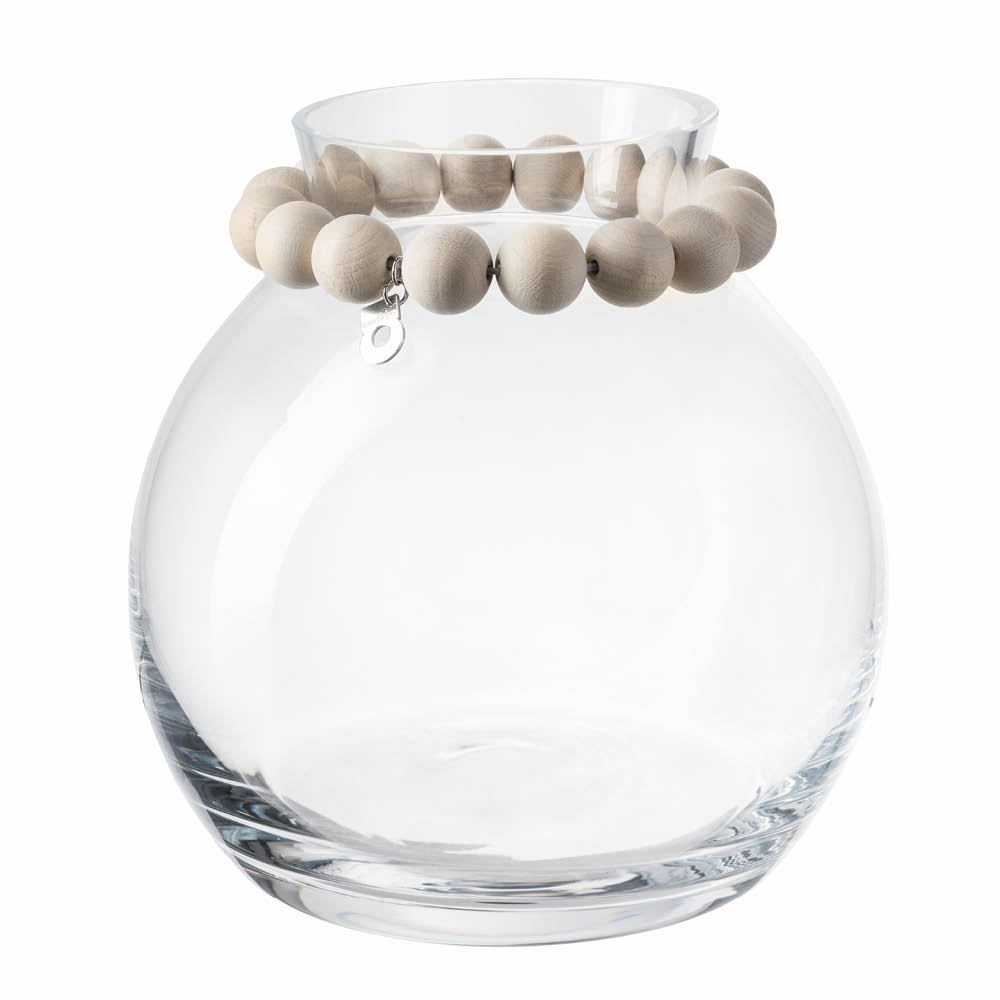 Aarikka Porla glasvas liten 16 cm vit