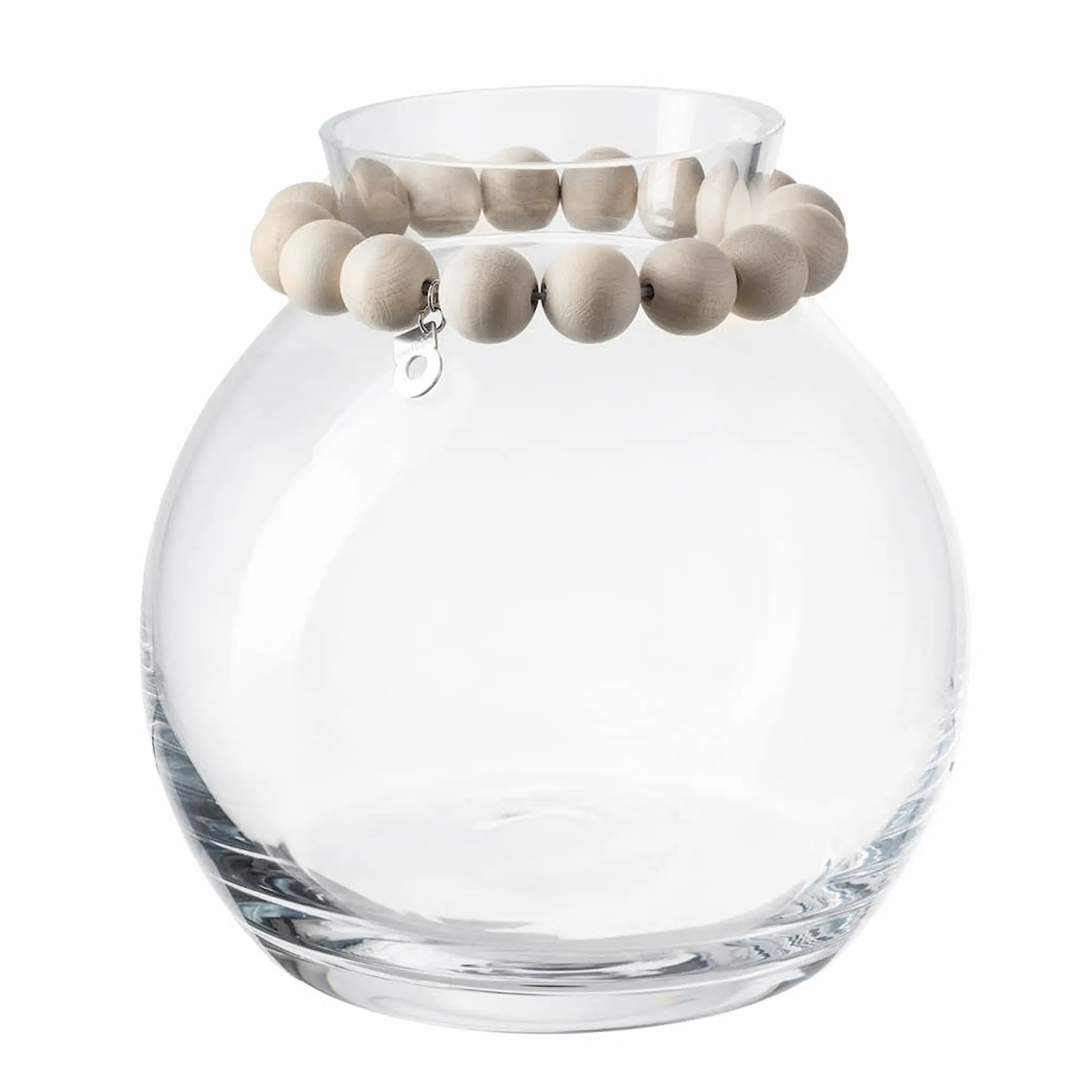 Aarikka Porla glasvas liten 16 cm vit