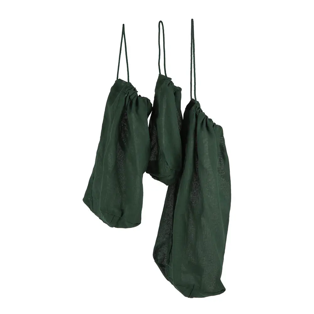 Matpose gjenbrukbar 3 stk mørkegrønn