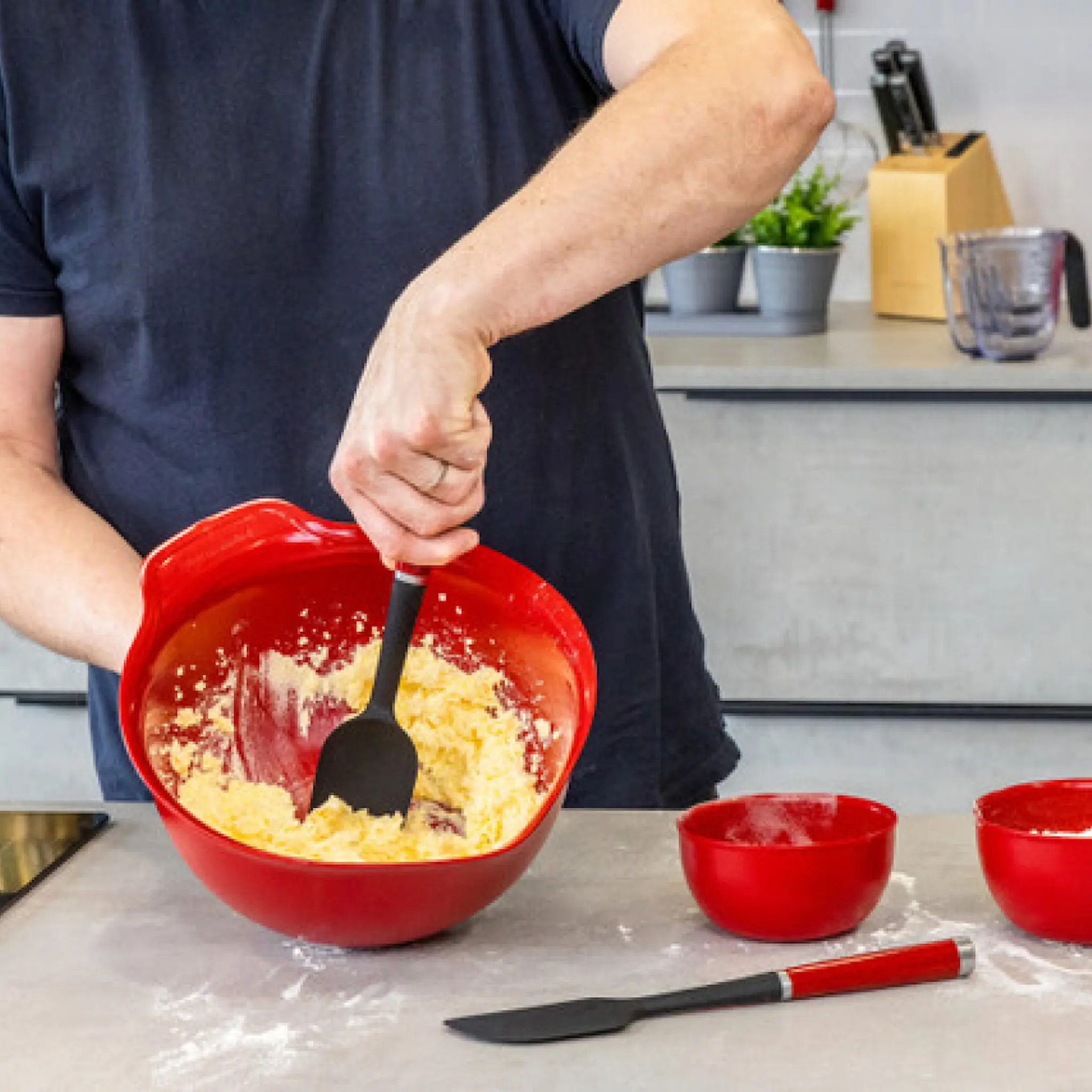 KitchenAid Core slickepott 2 delar set empire red