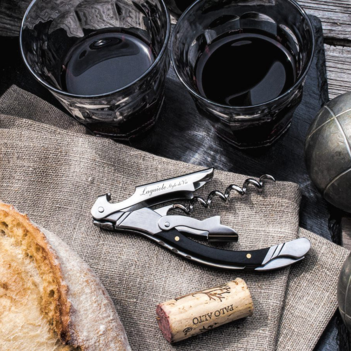 Laguiole Style de Vie Korkskruv svart ebenholts