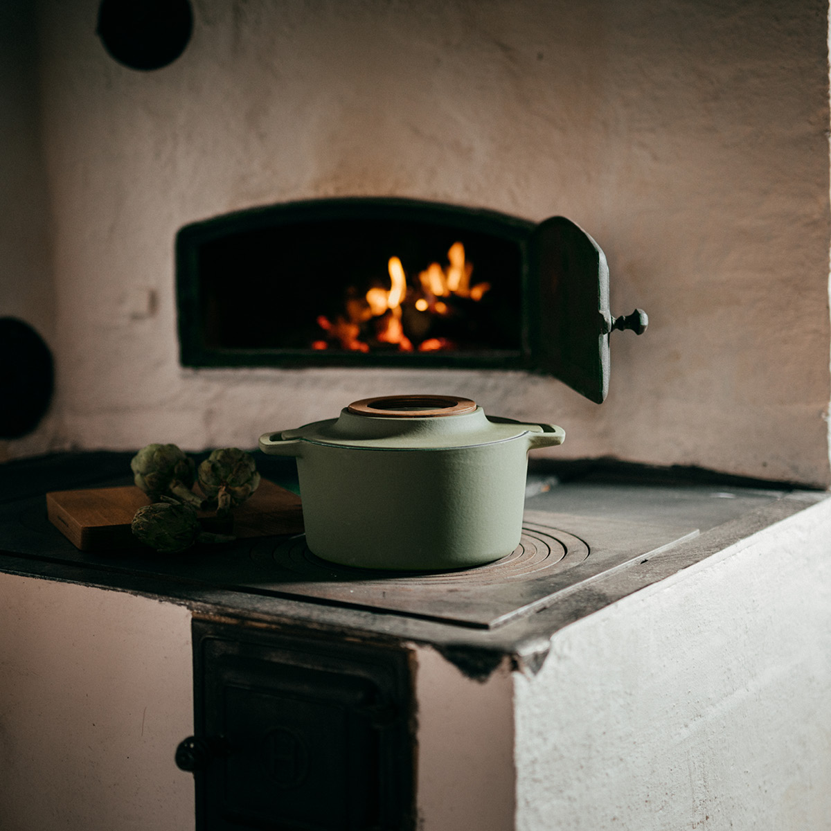 Fiskars Norden gjutjärnsgryta 4 L nässla