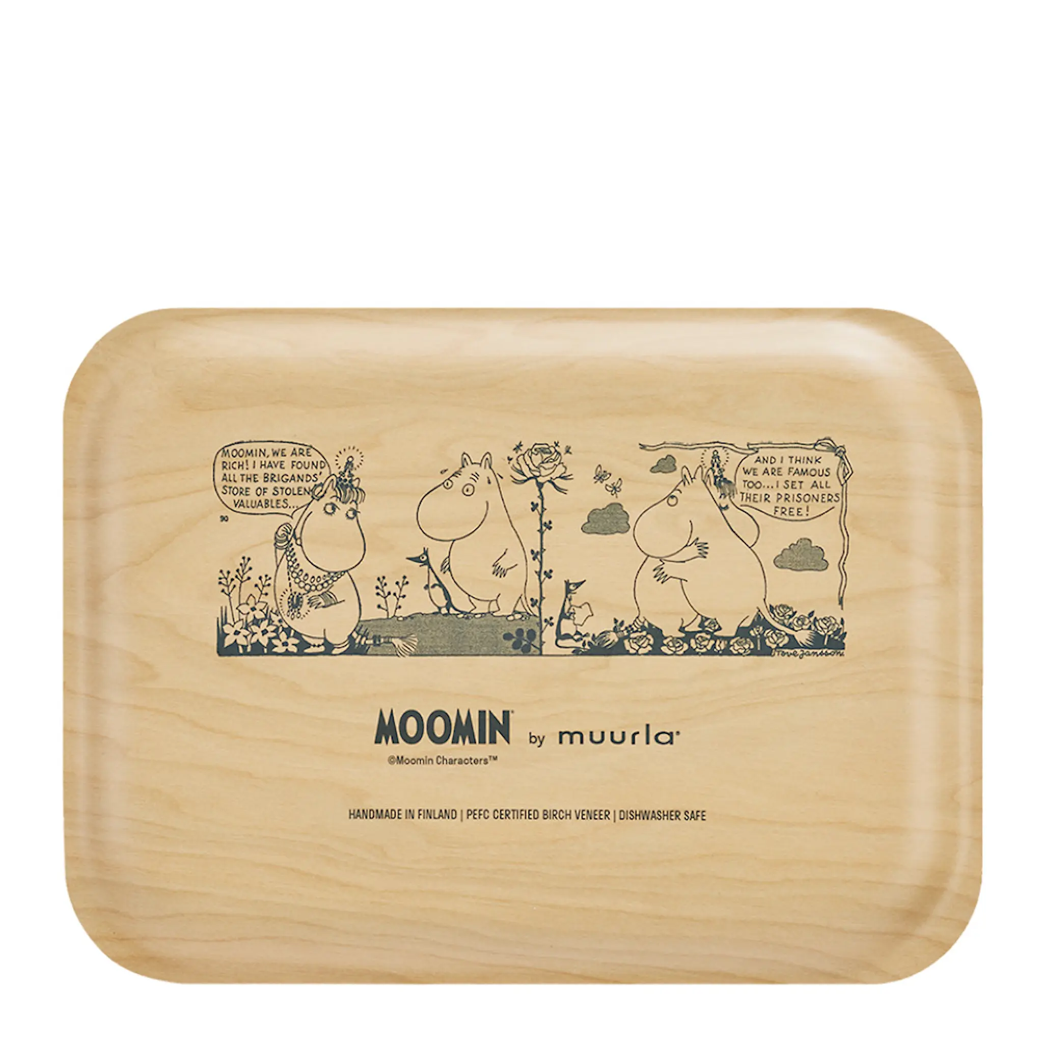 Muurla Mumin bricka 27x20 cm kram